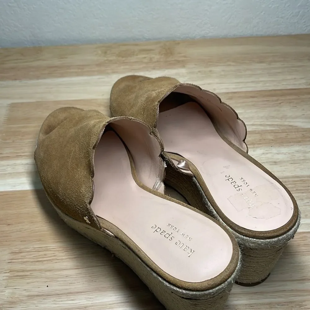 Kate Spade Toby Wedge Slip-On Sandal Size 10